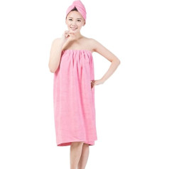 Īpaši absorbējoša mikrošķiedra Sexy Spa Bath Wrap Cover Up dvieļi Komplekts Soft Cosy Fleece Frotē vannas halāts Vannas dvielis Tube Dress Robe Nightdress Sleepwear ar dušas matu žāvēšanas Turban cepure cepure cepure par