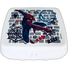 Tupperware To Go Twin Eco+ Spiderman Marvel White Blue Pusdienu kaste Sviestmaižu kārba Konteiners Kindi Twin Bērnu bērnudārzs Skola