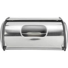 Ladieshow Bread Holder, Stainless Steel Bread Pastry Storage Box Holder Container for Kitchen Bakery 15 x 34 x 23.5 cm