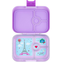 Yumbox Panino M pusdienu kaste (Lulu Purple) - vidēja pusdienu kaste ar 4 nodalījumiem | Bērnu Bento kaste bērnudārziem, skolām, pieaugušajiem