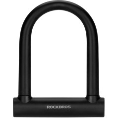 Rockbros U-Lock pastiprināta velosipēdu slēdzene - melna