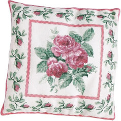 Thea Gouverneur - Krustdūriens - Rose Bouquet Cushion - Jobelan - 27 Count - Pieaugušajiem - 2034