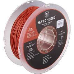 HATCHBOX Magic Stone PLA 3D printera filaments, izmēru precizitāte +/- 0,03 mm, 1 kg spole, 1,75 mm, ķieģeļu sarkans