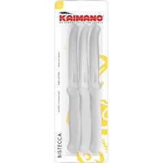 Kaimano Italicus Steakmesser, Edelstahl, Elfenbein, 28 x 10 x 2 cm, 6 gab.