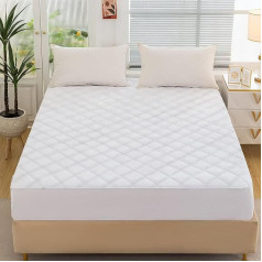 Comfy Nights Comfortable Nights 30 cm dziļa mikrošķiedras stepēta matrača aizsargs 4ft Slim Double