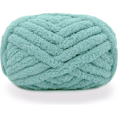 iKneonei 3 x 230 g bieza vilnas dzija adīšanas dzija, Super Soft Chenille Chunky dzija, vilna Super Bulky paklājiem, dīvāna segas, segas, segas, mājas apdare, roku adīšanas vilna - zils