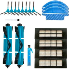 Recamania Cecotec Conga 3090 rezerves daļu komplekts - 4 Conga 3090 HEPA filtri, 8 sānu birstes un 2 galvenās birstes, 3 slotiņas, 2 Cepi tīrīšanas līdzekļi.