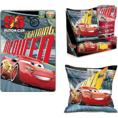 l.e.i. Cars 3 Set mit Kissen und Fleecedecke