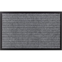 Dura 2862 Neslīdošs durvju paklājs, Durvju paklājs, Durvju paklājs ārdurvīm, iekštelpām, gumijas, pelēks, 50 x 80 cm