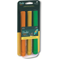 3Doodler 3DS-ECO-MIX2-75 Start Mix 2 PLA filaments, oranžs, dzeltens, zaļš, 75 gab. iepakojumā