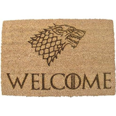 Fastcraft 60 x 40 cm Fußmatte aus Kokosfaser in lasergraviertem Game of Thrones -inspiriertem Design für den Außen- oder Innenbereich, Einweihungsgeschenk