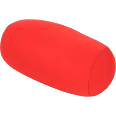 Greensen Micro Bead Pillow Micro Beads Travel Hat Pillow Roll Pillow for Back Support Mini Micro Beads Back Cushion Roll Throw Pillow Travel Home Sleeping Neck Support Comfortable (Red)