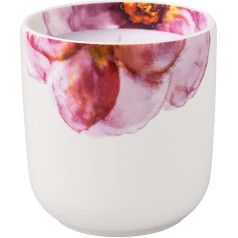 Villeroy & Boch Rose Garden mājas aromātiskā svece Velvet Rose 8,5 x 8,5 x 9 cm porcelāns