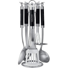 Morphy Richards 46825 5-teiliges Küchenutensilien-Set aus Edelstahl schwarz/Silber - 5 elementu komplekts no Edelstahl schwarz/Silber