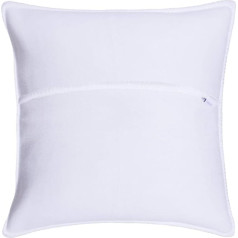 zoeppritz kopš 1828 Soft Fleece Cushion Cover Polar Fleece Crochet Stitch Soft High Quality Sofa Cushion Cover Polyester Viscose 000 White 40x40cm