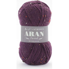 Hayfield Bonus Aran Tweed Plum (663) 400g Sirdar