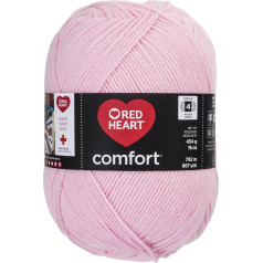 Red Heart Komfort-Garn von Coats dzija, Salbei Hellrosa