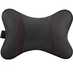 Keenso Automašīnas sēdekļa galvas balsts Ūdensnecaurlaidīgs spilvens Kakla atbalsts Kakla spilvens Pad Soft Head Neck Support Cushion (melns) Pagalvji un roku balsti