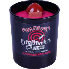 Hypnotwist® Confront Candle | Hypnotic Crystal Magic Candle | Includes Crystal Spinning Top | Scented Candle Vegan Soy Wax | A Naturally Bad Production