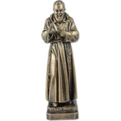 Statuete San Pio (Padre Pio) no Pietrelcīnas Sveķa 30 cm Krāsa Bronza - Ražots Itālijā