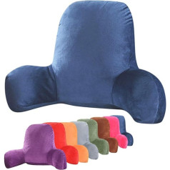 CJY-Cushion Ērts lasīšanas spilvens muguras spilvens - muguras atbalsts un trīsstūra spilvens ērtai un ergonomiskai sēdēšanai - ķīļveida spilvens ar mazgājamu pārvalku un rokturi, H, 58 x 40