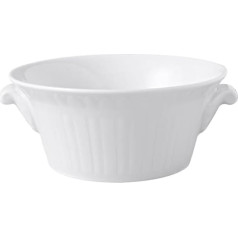 Villeroy & Boch - Cellini Suppentasse Mit Filigranen Relief-Verzierungen, Spülmaschinenfest, Mikrowellensicher, Weiße Suppenobertasse Mit Henkel, Suppenteller, Suppenschüssel, Premium Porzellan