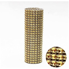 Trimm für Nähen, 1 Yard Kristallbänder Mesh Trim Bling Diamond Wrap Kuchenrolle Tüll Hochzeit Dekor Event Party Supplies Strass (krāsa: 2, izmērs: platums: 4.72in)