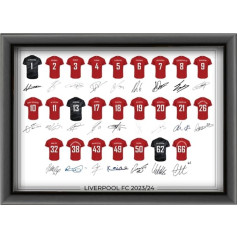 Ava Dylan Liverpool FC Autograph Team Poster Print - 2023-24 Squad A3