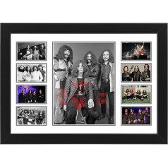 Black Sabbath Autograph Collage Poster Print - Ierobežots izlaidums - Heavy Metal Band sienu mākslas dekori - ideāli piemērots birojam, guļamistabai, virtuvei - lieliska dāvana faniem (bez rāmja, A3 (42x30cm))