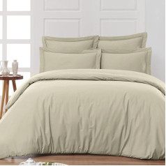 Home Cassiopee hcu80pe-fic Segas pārvalks 80 diegu Percale Cord 240 x 220 cm