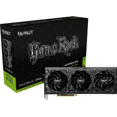 Vaizdo plokštė geforce rtx 4090 gamerock omniblack 24gb gddr6x 384bit