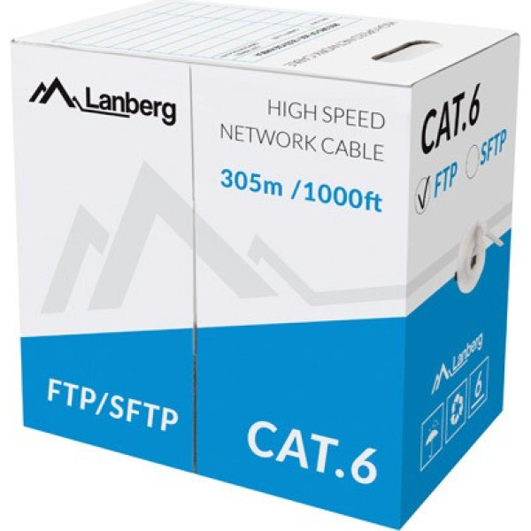 ftp cat.6 cu 305 m vads pelēks