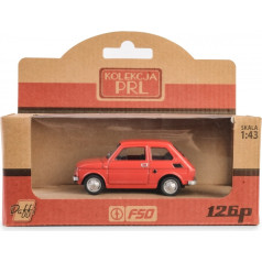 Daffi Automobilis prl fiat 126p sarkans