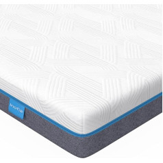 Inofia Sleep Inofia Memory Foam Mattress Topper, maza divguļamā gulta, 7,6 cm, lateksa matracis muguras sāpēm, matracis, kempinga auto matracis (120 x 190 cm)