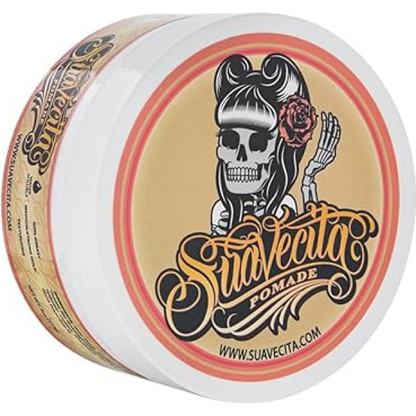 ‎Suavecito Suavecita matu pomāde sievietēm Ūdens bāzes, vidēji stingras fiksācijas sieviešu matu pomāde 4oz/113g