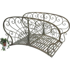 DanDiBo Bridge Metal JC150106 – 150 cm Metal Garden Bridge Pond Bridge Bridge