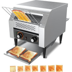 LoJax Kommerzieller Ketten-Toaster Kommerzielle Brotmaschine Quadratischer Automatischer Toasting-Treiber Backofen Edelstahl-Förderband-Toaster