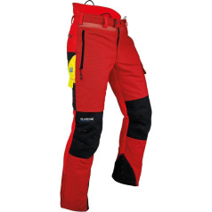 Pfanner 101761/L Schnittschutzhose Ventilation Größe L in rot/schwarz, L