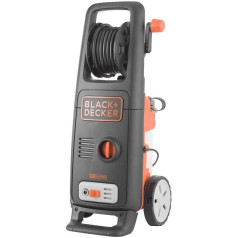 BLACK+DECKER BXPW1700PE Spiediena mazgātājs ar terases tīrītāju un fiksēto birsti (1700 W, 130 bāru, 420 l/h)