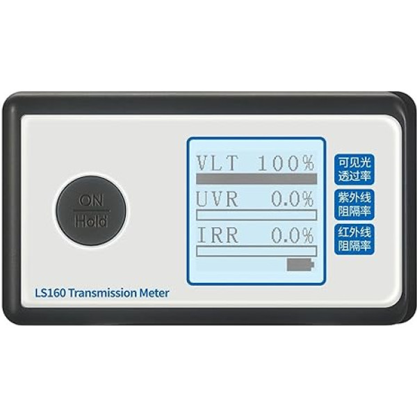 Kolorimetrs Tragbares Solarfilm-Transmissionsmessrät, 160 Testfenfenstertönung mit UV-IR-Unterdrückung, Durchlässigkeit for sichtbares Licht Digitālais kolorimetrs(LS160A)