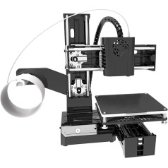 FDM 3D printeris, 3D printera komplekts mājsaimniecībai, 4 X 4 X 4 collas drukas izmērs, atbalsts 230 C, maziem bērniem, studentiem, iesācējiem, paredzēts Win XP/7/8/10 32 Bit 64 Bit, OS X