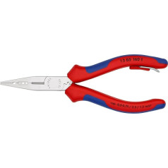 Knipex Verdrahtungszange verchromt, mit Mehrkomponenten-Hüllen, mit Befestigungsöse zum Anbringen einer Absturzsicherung 160 mm (SB-Karte/Blister) 13 05 160 T BK