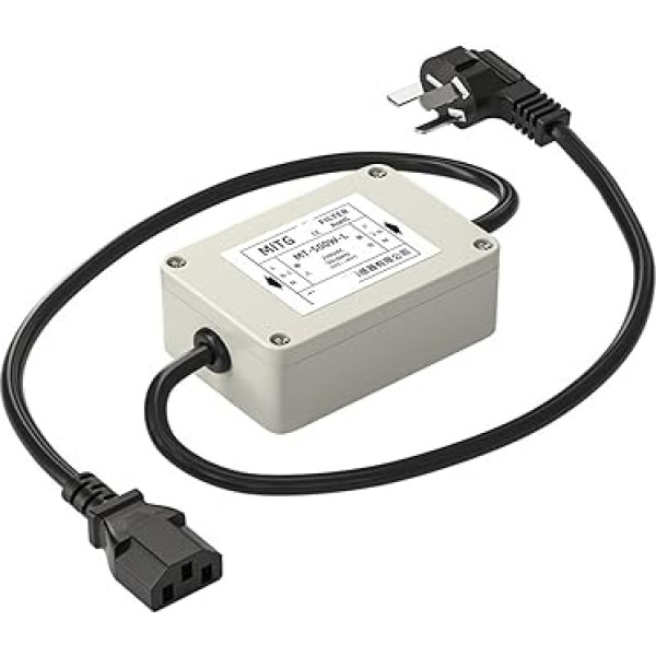 Einphasiger Wechselstromfilter 220 V, stabila audioreģistrācija ar stecker un kabeļa MT-500W-L