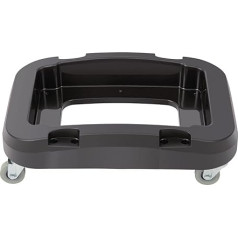 Jantex Dolly für CK960 56-Liter-Eimer, Schwarz, Abmessungen: 152(H) x 333(B) x 481(T) mm, Mülltonnenwagen, Vier Rollen inklusive, Stabiles Kunststoffdesign, Kompatibel mit CK960, CL925