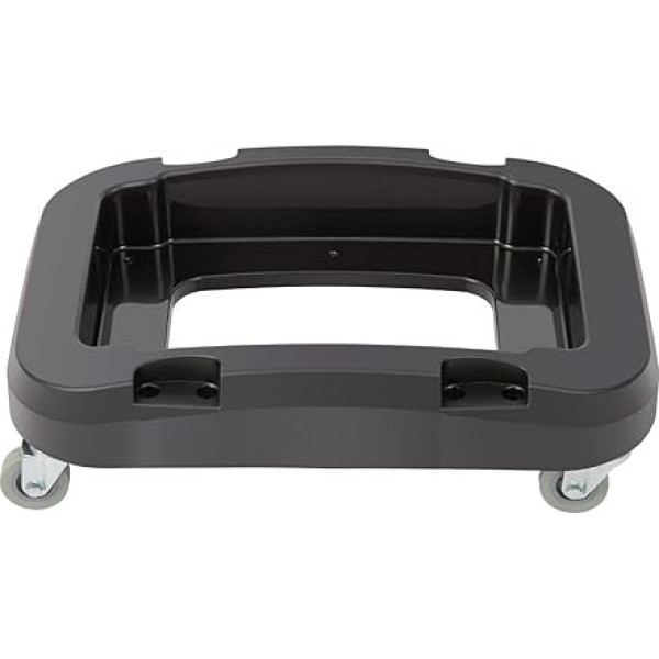 Jantex Dolly für CK960 56-Liter-Eimer, Schwarz, Abmessungen: 152(H) x 333(B) x 481(T) mm, Mülltonnenwagen, Vier Rollen inklusive, Stabiles Kunststoffdesign, Kompatibel mit CK960, CL925