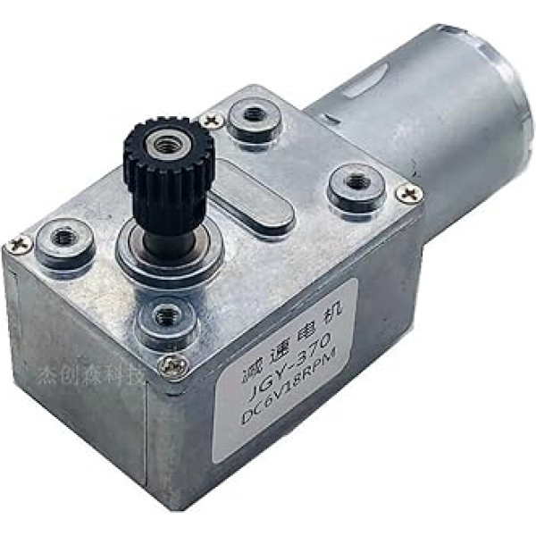 JGY370 - Getriebemotor mit Schneckengetriebe DC, 6 V, 12 V, 24 V, Metallgetriebe mit niedriger Geschwindigkeit, CW CCW, selbstsichernd, hohes Drehmoment, kleiner Motor (40,24 V)