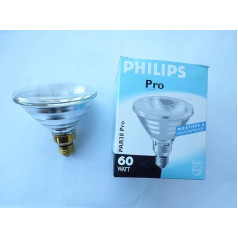 PHILIPS PAR38 atstarotāja spuldze E27 60 W 12° caurspīdīga Flos gaismai