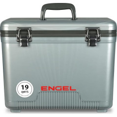 ENGEL Cool Box 19qt (18 litru) hermētiska, hermētiska, pārnēsājama dzesēšanas kaste kempingam, makšķerēšanai, pārgājieniem, maza cieta apvalka dzesēšanas kaste vīriešiem un sievietēm