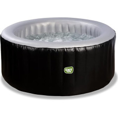 EXIT Toys Silver Classic Whirlpool - Diametrs 165 x 65 cm - Piepūšamais āra burbuļvanna - 2 personām - Komplektā ietilpst sildīšana, filtra sūknis un izolācijas brezenta - 100 gaisa sprauslas - Īpaši cietas sienas -