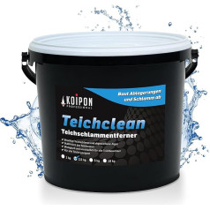 KOIPON Teichclean 2,5 kg dīķa nosēdumu noņemšanas līdzeklis, dīķa dūņu bioloģiskā noārdīšanās, dīķa tīrīšana no lapām, dūņām un nosēdumiem, zivju dīķim vai dārza dīķim